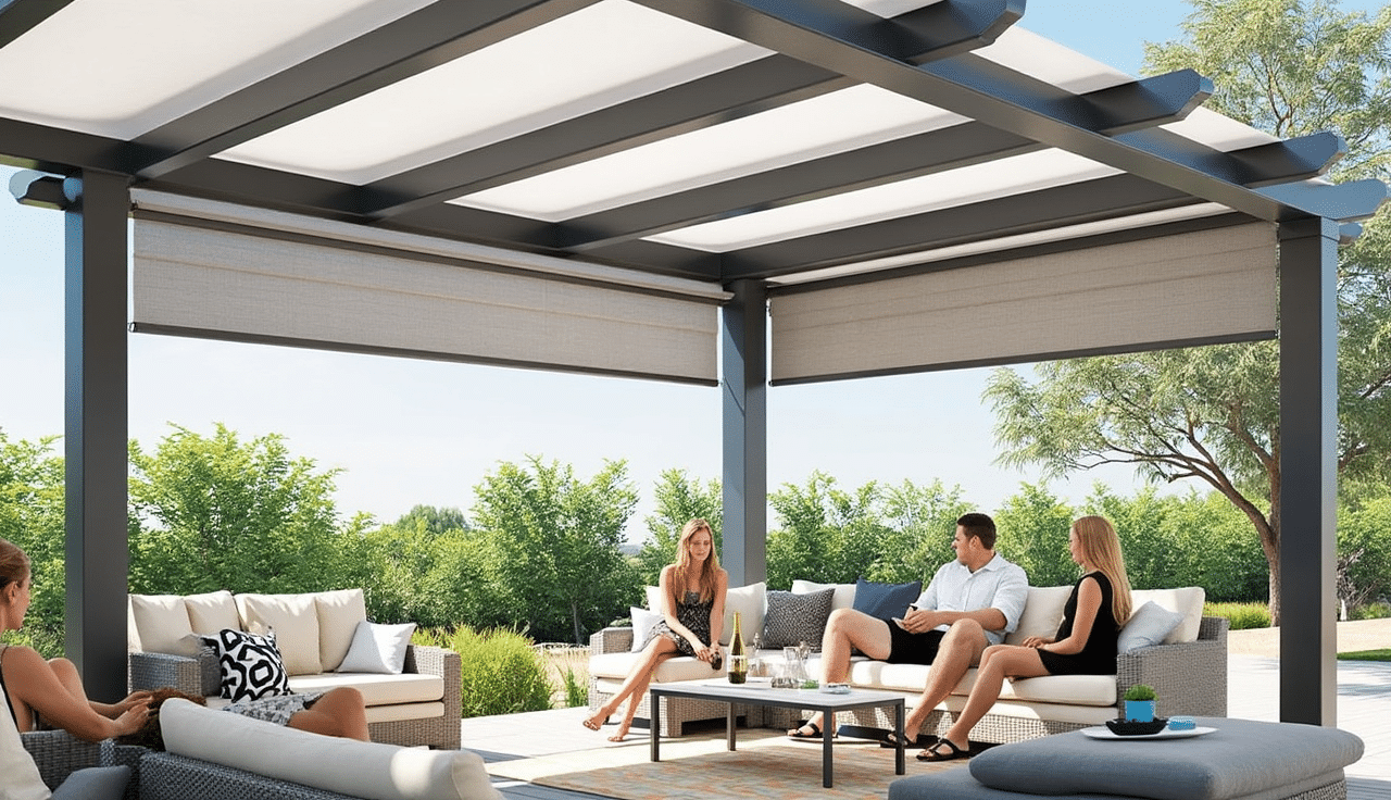 Understanding Roman Shade Technology for Pergolas
